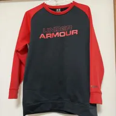 UNDER ARMOUR トレーナー YXL 黒/赤