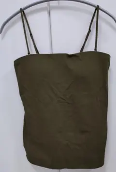 ユニクロ　エアリズムコットンブラチューブトップ　オリーブ