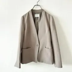STUDIOUS / ノーカラージャケット グレージュ 0 通勤 ベージュのサムネイル
