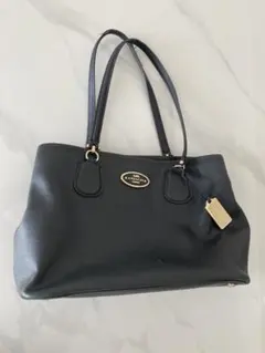 COACH コーチ トートバッグ ブラック レザー A4収納可 通勤 通学