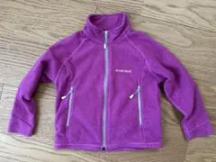 mont-bell Kid's 100 フリースジャケット 紫