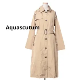Aquascutum レインコート　トレンチコート M ベージュ雨　花粉対策のサムネイル