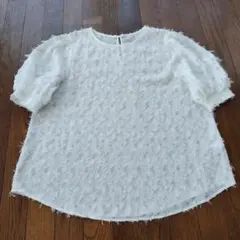 お値下げ！GU フェザータッチブラウスWHITE