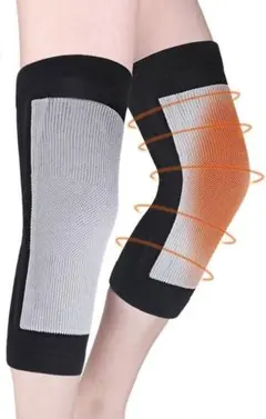 膝 サポーター 保温 レッグウォーマー 膝当て 厚手 保温 男女兼用 2枚 L