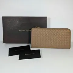 極美品 BOTTEGA VENETA 長財布 イントレチャート ラム 322 - メルカリ
