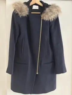 ビジュー付きネイビーコート SNIDEL - メルカリ