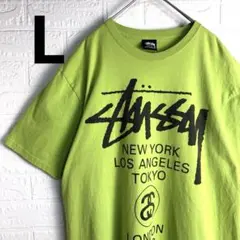 ストーンアイランド ☆ コンパスロゴ オーバープリント Tシャツ L 真贋 