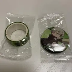 呪術廻戦　くら寿司　缶バッジ　マスキングテープ　狗巻棘