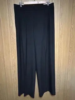 【美品】GU タックワイドパンツ+EC 丈長め80cm 黒 大きいサイズ 3XL