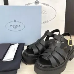 PRADA（プラダ） レディース/レザー サンダル/サイズ 35.5
