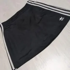 adidas 黒 ミニスカート 3本ライン S トレフォイルのサムネイル