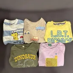 保育園着 男の子 半袖Tシャツ 5枚セット 90cm