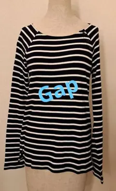 値下げ❗GAP ネイビーとホワイトのボーダー　長袖Tシャツ　カットソー　M