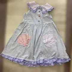 ノースリーブワンピース 100cm ストライプのサムネイル