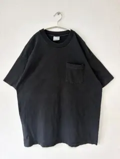 90s USA製 basics 無地 ポケT シングルステッチ Tシャツのサムネイル