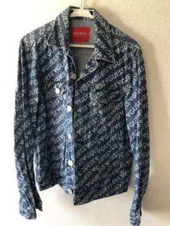 GUESS ロゴプリント デニムジャケット