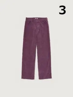 AURALEE 24AW FINX CORDUROY PANTS 紫 3のサムネイル