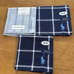 CK CALVIN KLEIN & POLO ハンカチセット