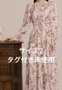 スナイデル　フラワープリント Sustainableプリーツプリントワンピース
