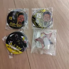 群馬クレインサンダーズ　AJエドゥ選手　缶バッチセット