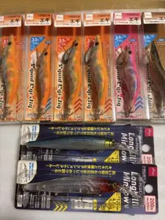 DAISO エギ 3.0号 3.5号 6個 ロングピルミノー2個のサムネイル