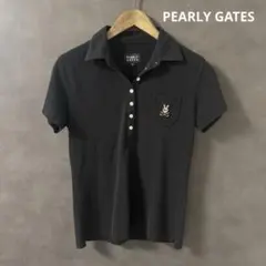 PEARLY GATES ブラック ポロシャツ サイズ2