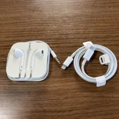 Apple純正イヤフォンとケーブルセット