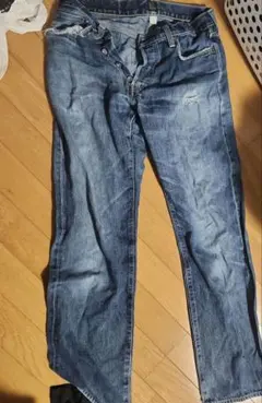 GAP ダメージデニムパンツ ストレート