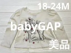 ★美品★babyGAP オーガニックコットン Tシャツ トップス 18-24ヶ月