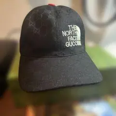 GUCCI THE NORTH FACE コラボキャップ Mサイズ ブラック