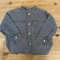 apres les cours チェック柄長袖シャツ 100cm