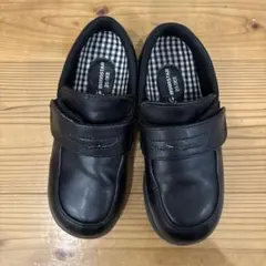 フォーマルシューズ ブラック 20cmEE マジックテープ