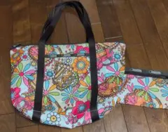 LeSportsac　レスポ　 トートバッグ ポーチ付き 花柄のサムネイル