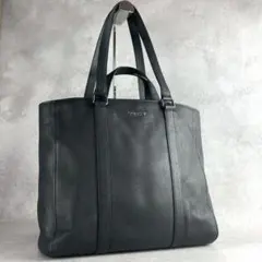 極美品 コーチ ハドソン 2way ダブルハンドル トートバッグ シボ革 黒