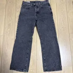 GAP ダークグレー ワイドレッグジーンズ