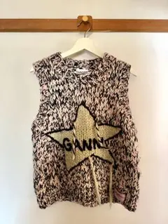 【GANNI】ガニー　星　ニットベストのサムネイル