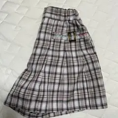 チェック柄ハーフパンツ ウエストゴム