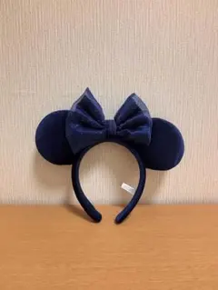 ディズニー　カチューシャ　ミニー　ブルー