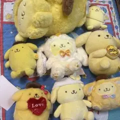 全てタグ付き 16点セット ポムポムプリン ぬいぐるみ マスコット