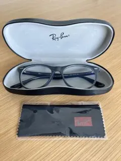 【美品】Ray-Ban グレー メガネ ケース付き