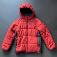 mont-bell 赤 フード付き中綿ジャケット