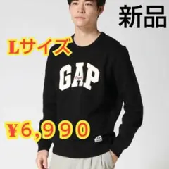 【新品】ギャップGAPロゴ スウェット裏起毛トレーナー【Lサイズ】¥６,９９０
