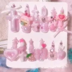 ネイルチップ 現品 平成女児 原宿系