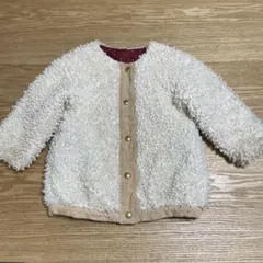 apres les cours アプレレクール　スカラップボアコート 100