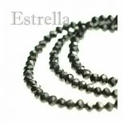 ☆お洒落必見☆スピネル 風ネックレス【ブラック】337