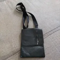 レザー　サコッシュ　ショルダー　バッグ　黒　斜めがけ