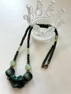 ★昭和、平成レトロ・ビーズネックレス（ア）