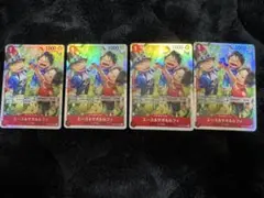 ワンピースカード受け継がれる意志 エース&サボ&ルフィ SR 4枚セット