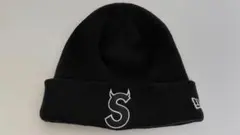 Supreme×New Era S Logoツノ Beanie Black