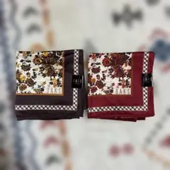 【未使用 シール付き】DAKS ダックス ハンカチ 2枚セット